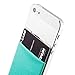 Sinjimoru Credit Card Wallet, Stick-On Wallet functioning as Wallet case, Credit Card Case on iPhones and Androids. Sinji Pouch Basic 3, Mint.