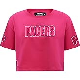 Pro Standard Womens NBA Indiana Pacers Classic Triple Pink Short Sleeve Boxy Tee Beetroot Purple M