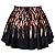 Erlking Women's Oil Printing Versatile Stretchy Flared Skater Skirt