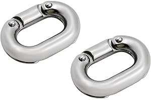SHENGHUISS Heavy Duty Chain Link Connector, 316 Stainless Steel Marine Grade C-Link Split Connecting Boat Anchor Chain Link