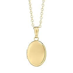 Amazon Essentials Girls Polished Oval Locket