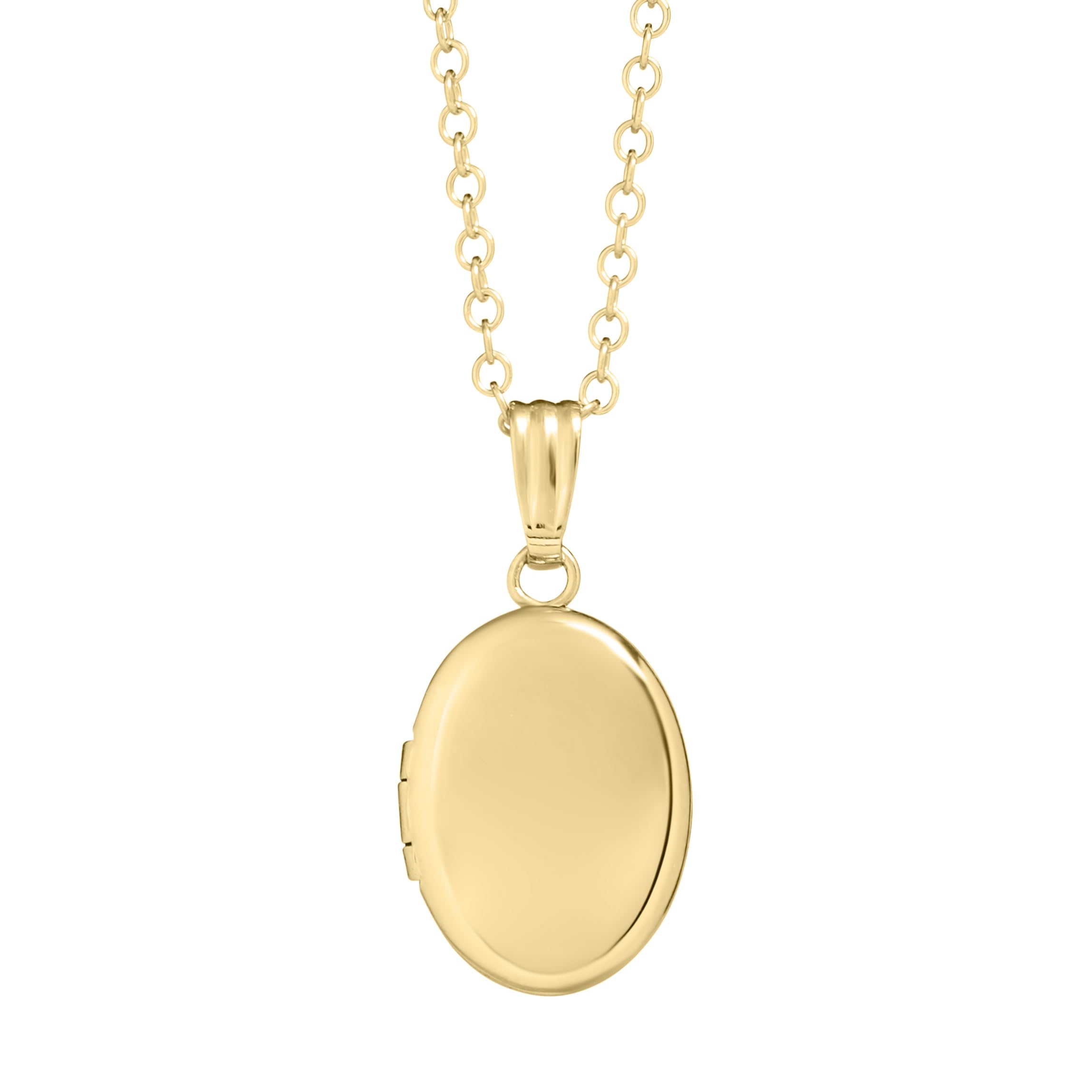 Amazon Essentials Girls Polished Oval Locket
