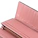 PGXT Women's Long Leather With Bandage Clutch Card Holder Purse Wallet Pink