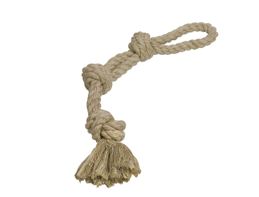 Nobby Rope Toy Double Sisal Cotton Mix Natural 60 cm 600 g 3 Knots Pack of 1