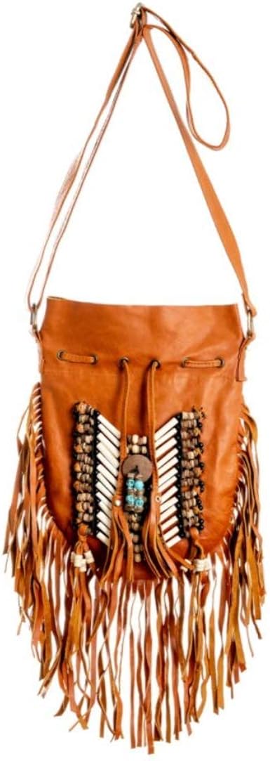 fringe handbag leather