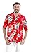 Hawaii Hangover Men's Hawaiian Shirt Aloha Shirt M Hibiscus Red