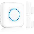 Door Chime, Satisure Wireless Door Open Contact Sensor Alarm Chime with 600 FT Range 58 Chimes 5 Volume Levels LED Indicators (1 Receivers & 2 Sensors)