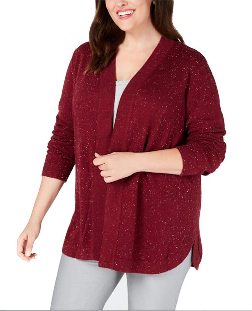 Karen Scott Plus Size Open-Front 