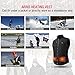 ARRIS Heated Jacket for Men, Electric Heating Warm Coat with 7.4V Rechargeable Battery/8 Heating Areas/Phone Charging Function for Winter Use Black…