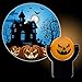 Projectables 11361 Haunted House LED Plug-In Night Light, Auto On/Off, Light Sensing, Projects Halloween Image on Ceiling, Wall or Floor