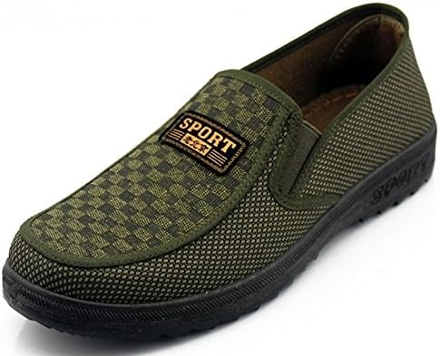 VarctikZ Mens Old Beijing Loafer Flats (41, Green)