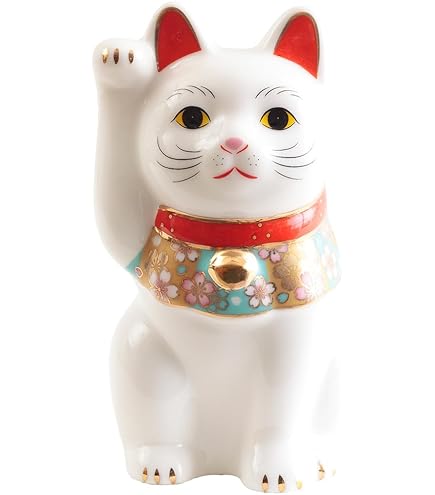 Amazon.com: Made in Japan Lucky Cat 6.3'' Tokoname Porcelain White