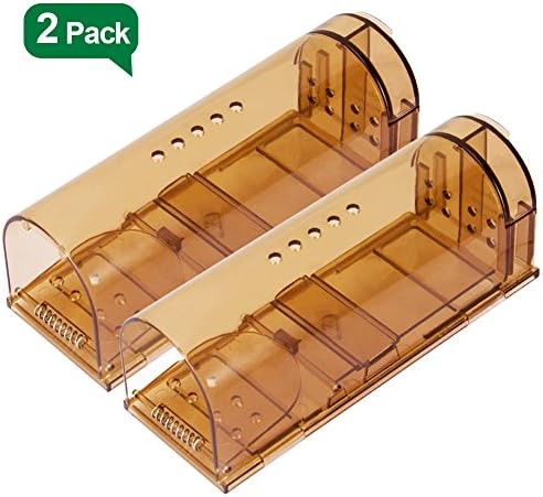 VENSMILE Humane Smart Mouse Trap with Air Holes Catch Mice Alive(2 Pack)