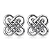 YFN Celtic Knot Earring Vintage Sterling Silver Flower Women Stud Earrings 10mm