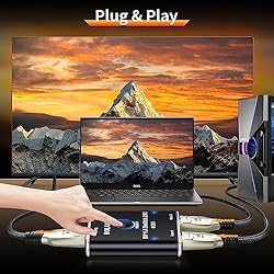 DisplayPort Switch 8K 2 in 1 Out, BolAAzuL Display