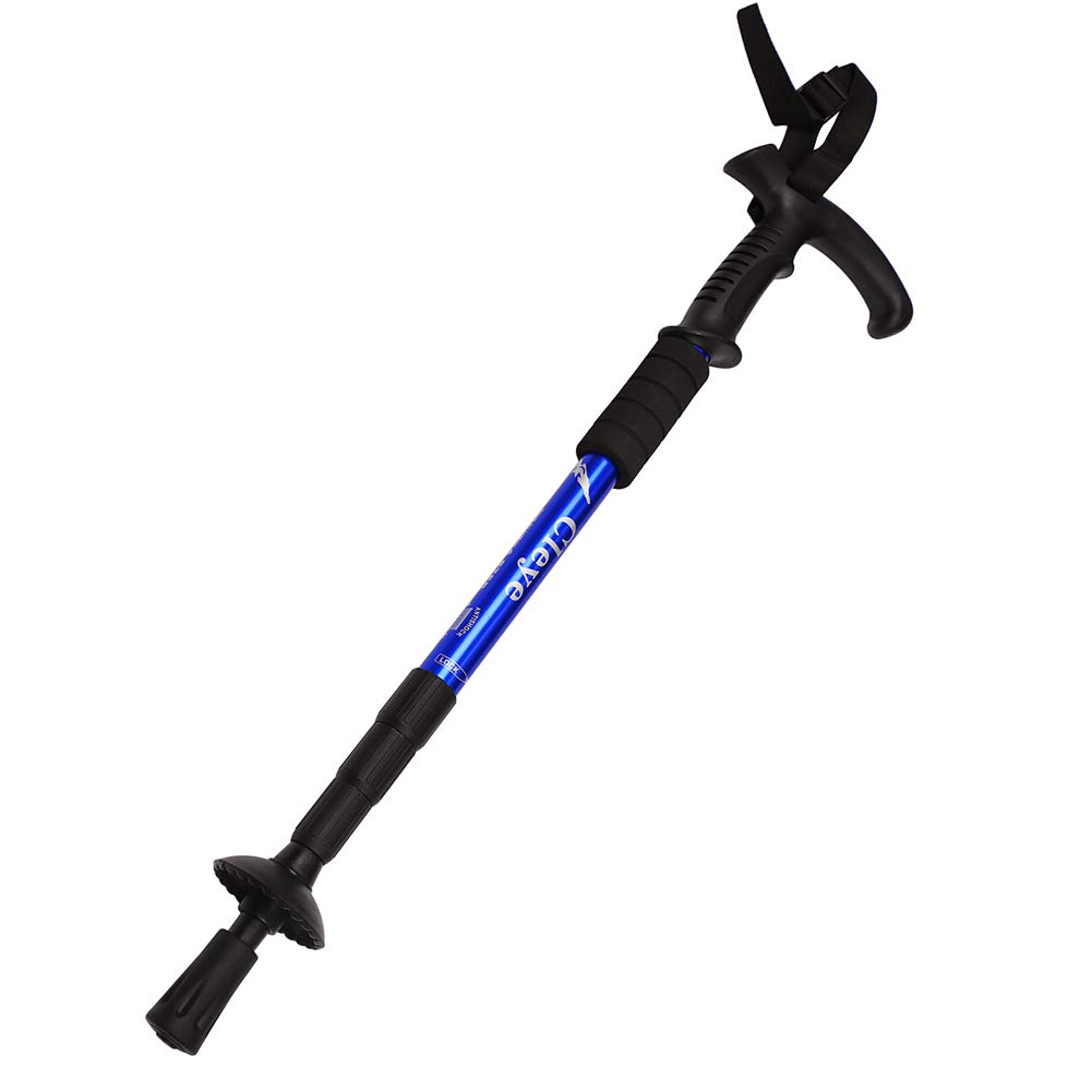 Hiking Poles Telescopic Trekking Poles Adjustable Walking Sticks Lightweight Walking Poles Portable Walking Stick Trekking Poles with Wrist Strap for Men Women Senior Trekking, 3 Sections Adjustable