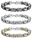 FIBO STEEL 3 Pcs 8MM Stainless Steel Chain Link