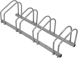 UISEBRT Fahrradständer Aufstellständer Fahrrad Ständer Metall Platzsparend,100x32x26cm (Für 4 Fahrräder)