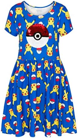 pikachu skater dress Amazon.com: Pokemon Girl's Dress with Pikachu Sequins for Little and Big Girls 4-16, Pink, X-Small: Clothing, Shoes & Jewelry