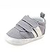 Isbasic Canvas Sneakers Shoes for Baby Boys Girls Toddler Non-Slip Rubber Sole Casual Infant Trainer (12-18 Months, Gray)
