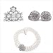 Utopiat Flapper Costume Jewelry Set-Audrey Hepburn Breakfast at Tiffany's Bridal Pearl Jewelry Set (7+ Years)