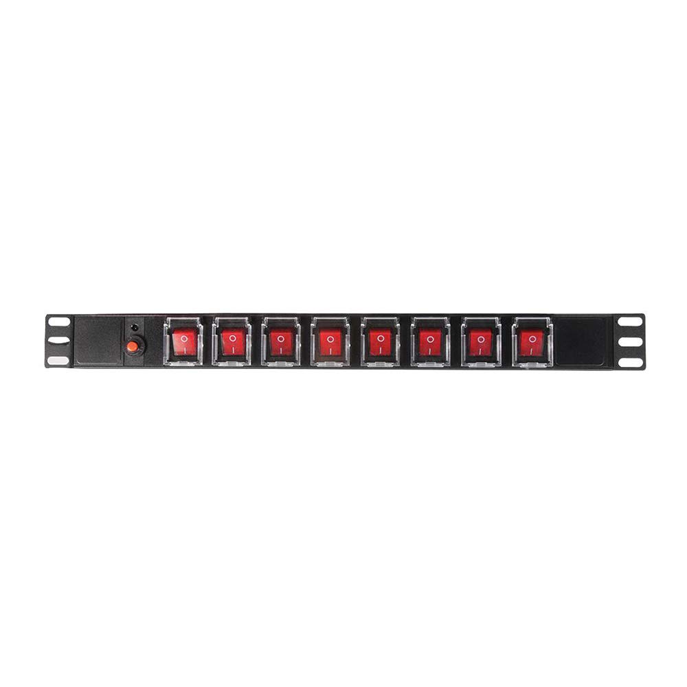 PULSE PDS8‑C13 – 8‑Way IEC C13 Switched Rack PDU, 19" 1U, UK Plug