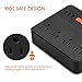 Power Strip with 3 USB & 4 Outlets & Switch Control for Various Appliances, Monokiller Surge Protector USB Charging Station with 6 Feet Power Cord Multiport Wall Charger for iPhone Android Devices