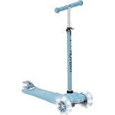Hover-1 Solaris Kick Scooter with Multicolor Wheel Lights, 4.5&rdquo; Front Wheels, Rear Foot Brake, and 110 Pound Weight Capacity
