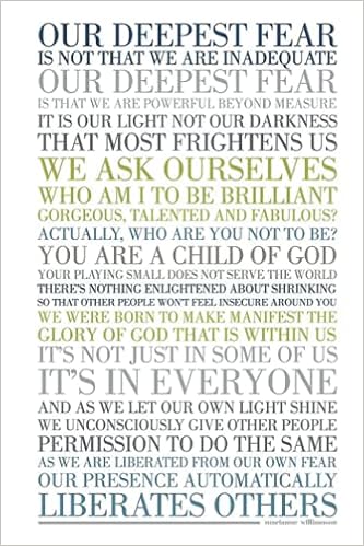 Marianne Williamson Deepest Fear Our Deepest Fear By Marianne Williamson Multicoloured Notebook: - 110  Pages, In Lines, 6 X 9 Inches: Reynolds, Jade, Reynolds, Jade:  9798523764318: Amazon.com: Books