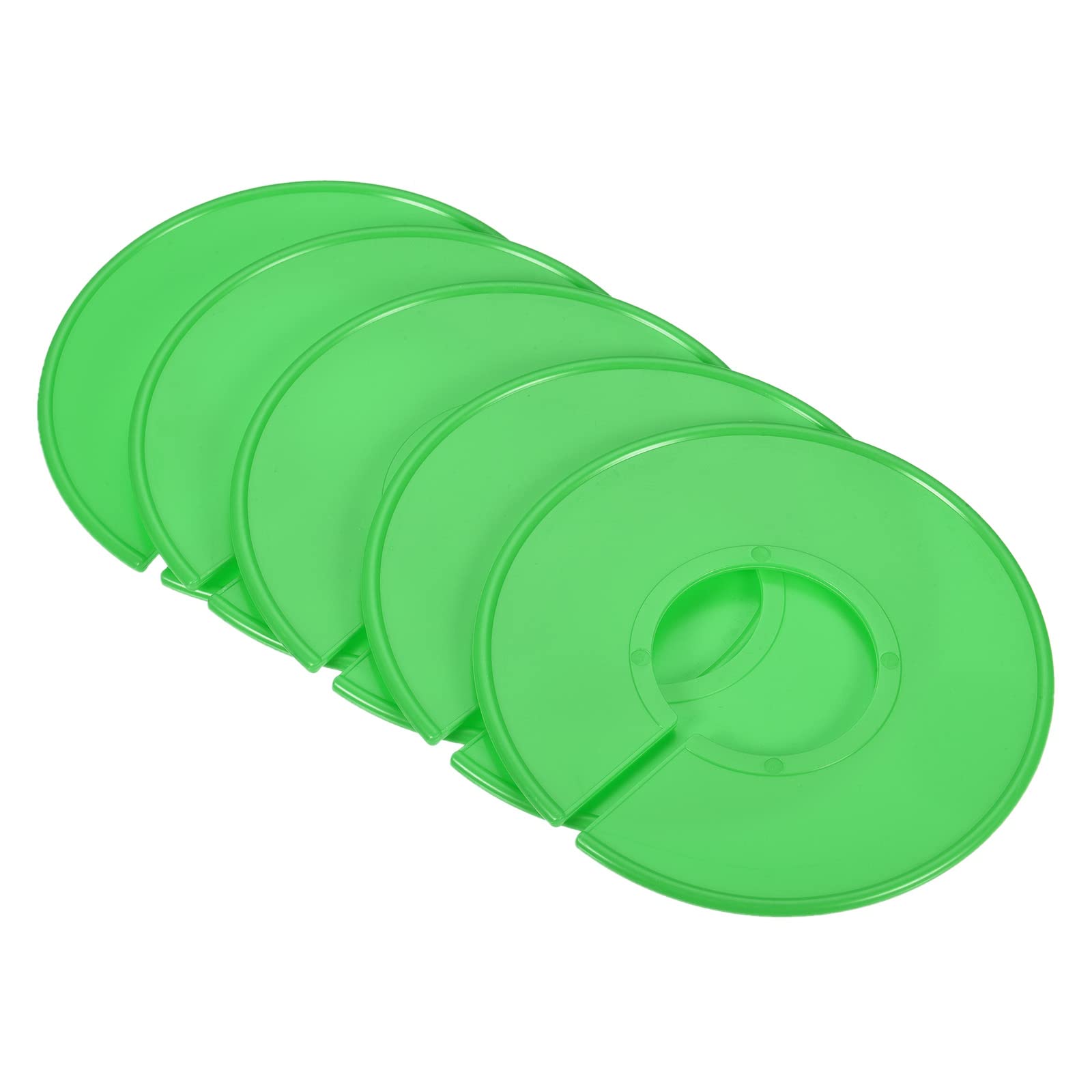 PATIKIL Clothes Dividers 20 Pack Blank Clothing Rack Size Sorting Reusable Wardrobe Round Hanger Separator, Green