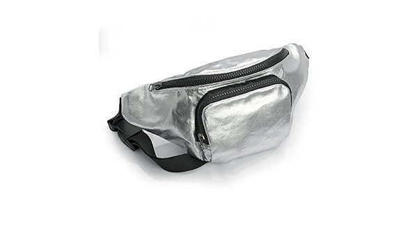 silver fanny pack