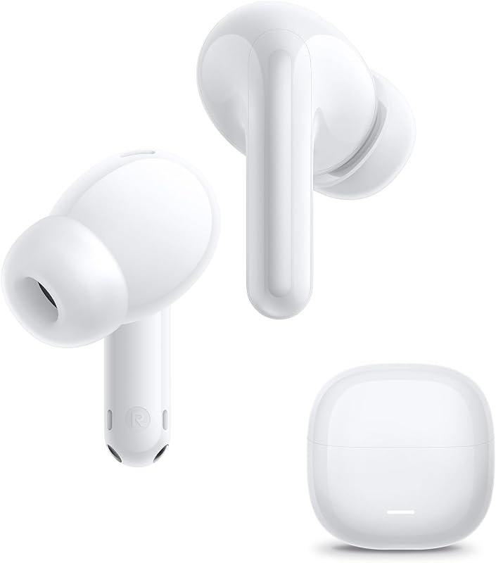 REDMI Buds 8 Lite – Auscultadores intra-auriculares Bluetooth sem fios com ANC 42 dB, driver de 12,4 mm, graves intensos, até 36 horas de autonomia, 5 definições de equalização e Bluetooth 5.4. Branco