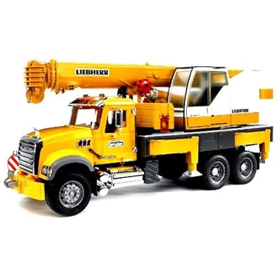Bruder 02818 Mack Granite Liebherr Crane Truck