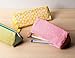 Pencil Bags- Set of 3 Pencil Pouch Organizers for Home and Office, Ideal for Students, Travel Cosmetic Makeup Bag for Women, Flower Designs, 7.25 x 2.75 x 3 Inches