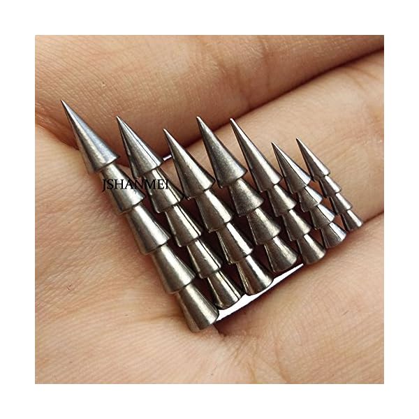JSHANMEI-100-Tungsten-Weights-Sinkers-Fishing-Tackle-Pagoda-Wacky-Nail-Sinkers-Pencil-Worm-Insert-Fishing-Weights