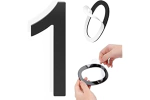 YEEZUNPU Self Adhesive House Number 3 inch House Numbers for Outside Acrylic Address Home Number House Apartments Office Hotel Room Numbers Modern Mailbox Numbers Easy to Install