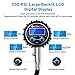 Etekcity Digital Tire Pressure Gauge 230 PSI with Backlit LCD Display Air Bleed & Rubber Hose, Heavy Duty Accurate 0.1 Resolution for Truck, SUV, RV, Motorcycle, Batteries Included, 2-Year Warranty