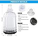 Glass Essential Oil Diffuser Aromatherapy Diffuser, 120ml Ultrasonic Cool Mist Humidifier 7 Colors Light Adjustable Mist Mode Waterless Auto Shut-Off for Home Office Bedroom
