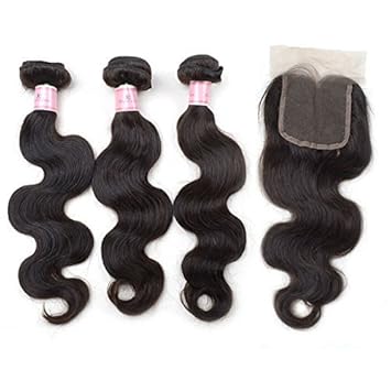 Vedar Beauty 3bundles 1closure 100 Ture Indian Body Wave Hair