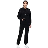 Blaosn Workout 2 Piece Sweatsuits Sets for Women Oversized Hoodie Sweatshirts Jogger Pants Matching Outfits Lounge Clothes