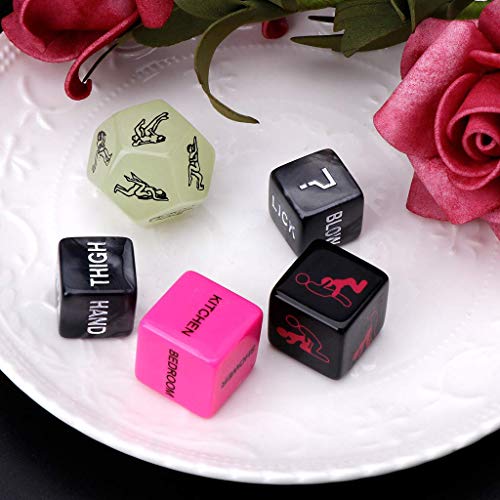 Funny and Romantic Role Playing Dice Game Set of 6,Novelty Gift for Honeymoon bacherette Party,Him and Her, Bridal Shower, Groom Roast,Newlyweds, Wedding, Anniversary, Marriage New 2019 - Thumbnail 2