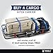 Vault Hitch Cargo Carrier - 60' x 24' Steel Constructed Hitch Storage Rack for Truck, SUV, Car, or RV - 500 Lbs Capacity - Compatible with 2' Receiver