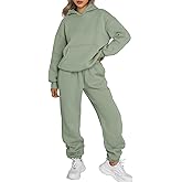 Trendy Queen Sweatsuits Women 2 Piece Outfit Two Piece Lounge Sets Hoodies and Sweatpants Fall Fashion Clothes 2026 Tracksuit