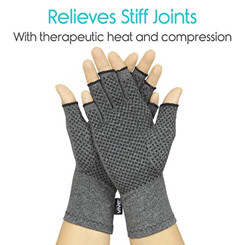 Vive Arthritis Gloves with Grips Men & Women Textured Fingerless