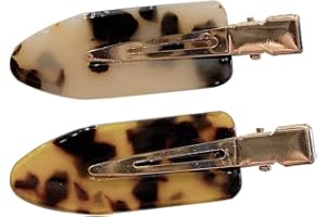 2Pcs/Set No Bend Hair Clips Brown Clips No Crease Hairpins Styling Hair Clips for Women Practical and Clever