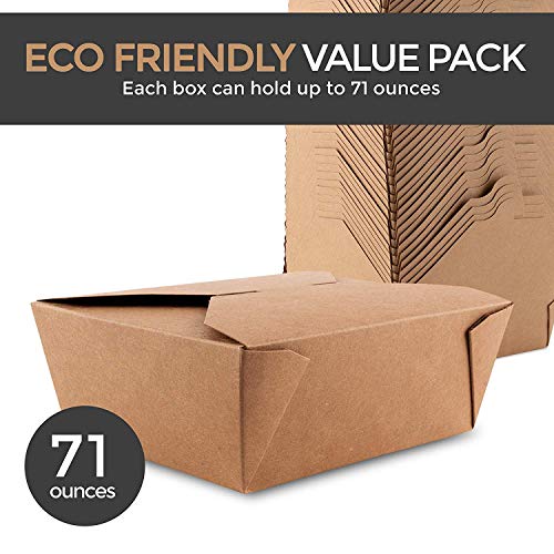 2 Microwaveable+Kraft+Grease+Resistant+Containers