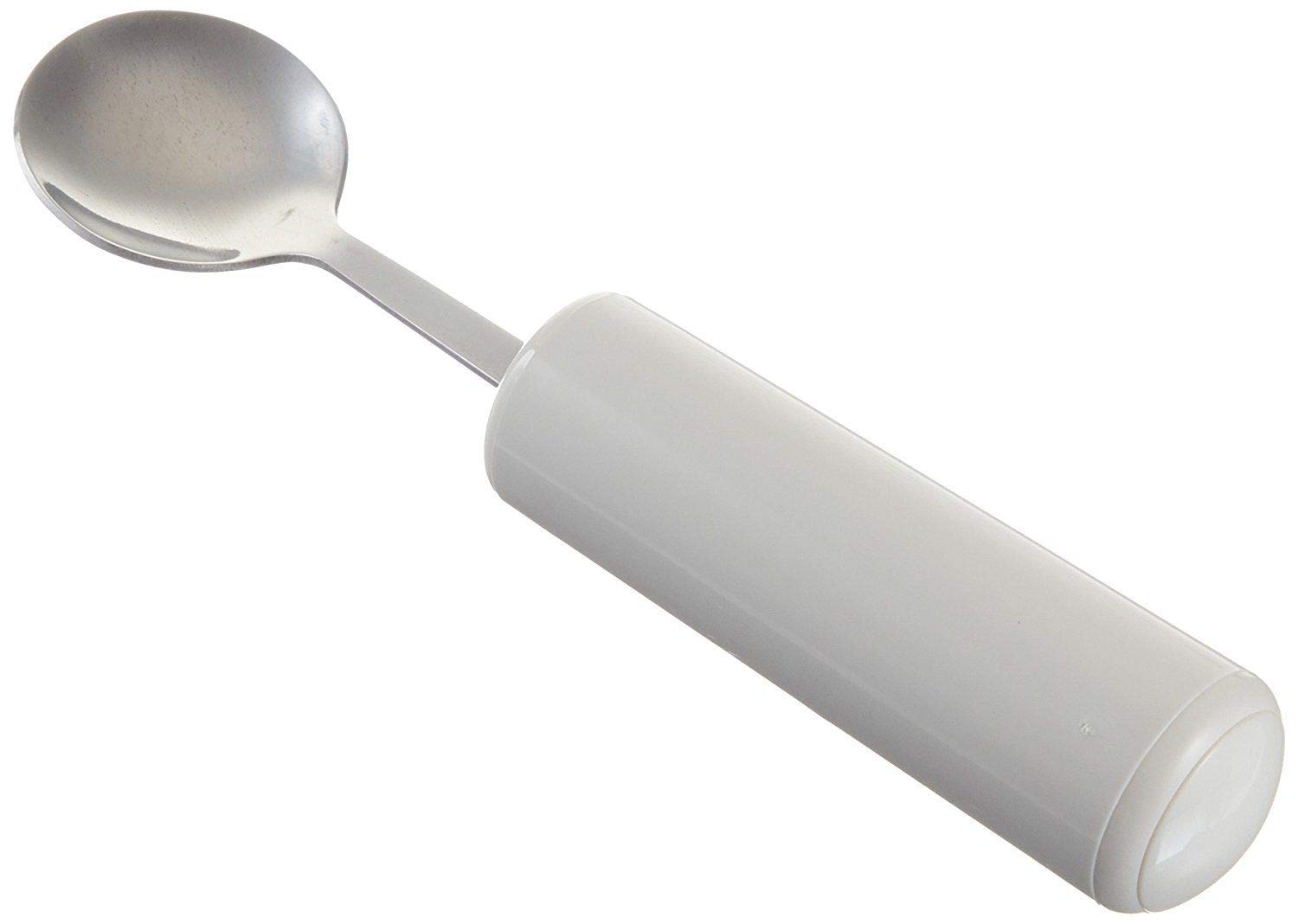 Homecraft Queens Cutlery, Teaspoon (Eligible for VAT relief in the UK) Stainless Steel Adaptive Dining Utensil for Elderly, Disabled, Handicapped, Large Built-Up Handle for Good Grip, Dishwasher Safe