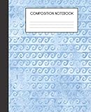 Composition Notebook: The Odyssey Tribute Pattern Nautical Blue College Ruled Notebook Lined School Journal