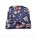 Ademoo Newborn Baby Girls Nursery Beanie Hospital Hat with Bow (Floral Bow 3 Colors/ 0-3 Month)