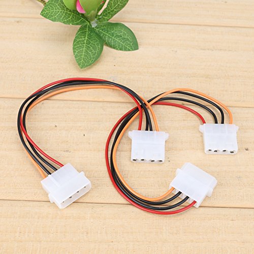Vanpower 2Pcs Large 4Pin CPU Cooling Fan Extension Cable IDE HDD Extension Cable